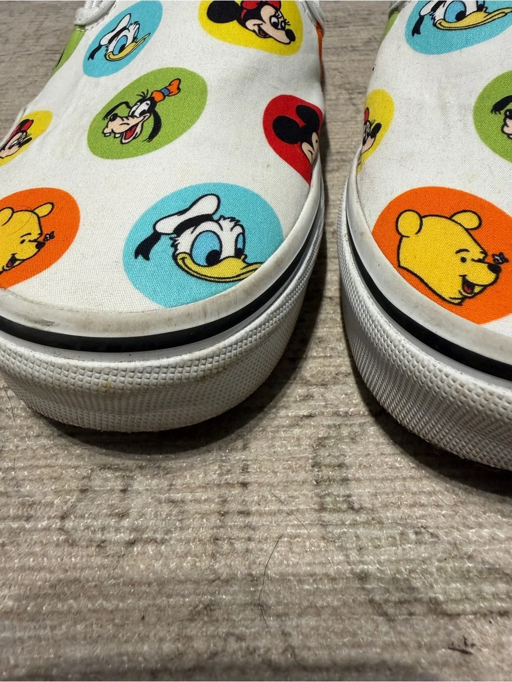Disney x Vans Colorful Mickey and Friends - size 7.5 W/ 6.0 M.